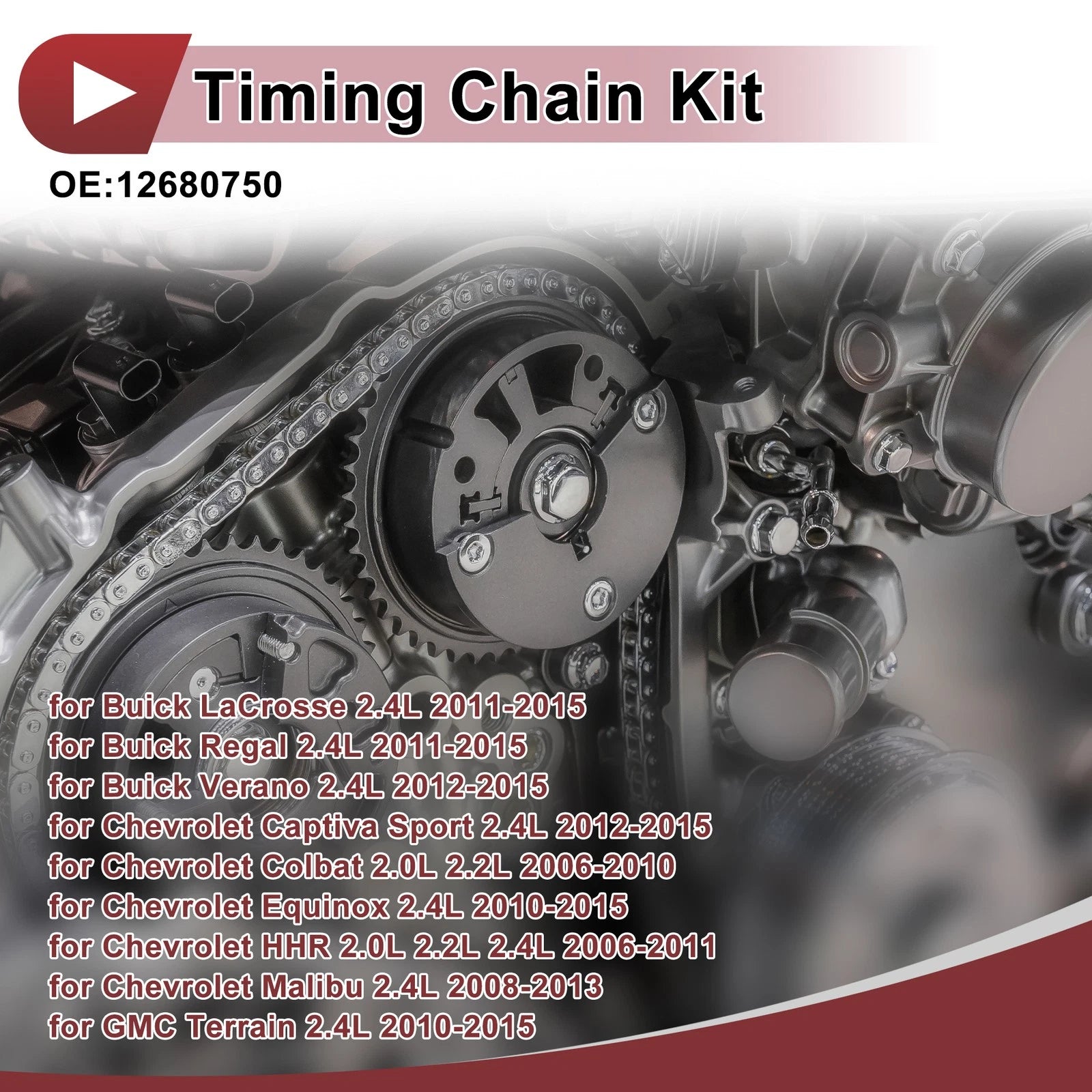 Timing Chain Kit OEM Replacement for Chevrolet Malibu Equinox (2010–2019)