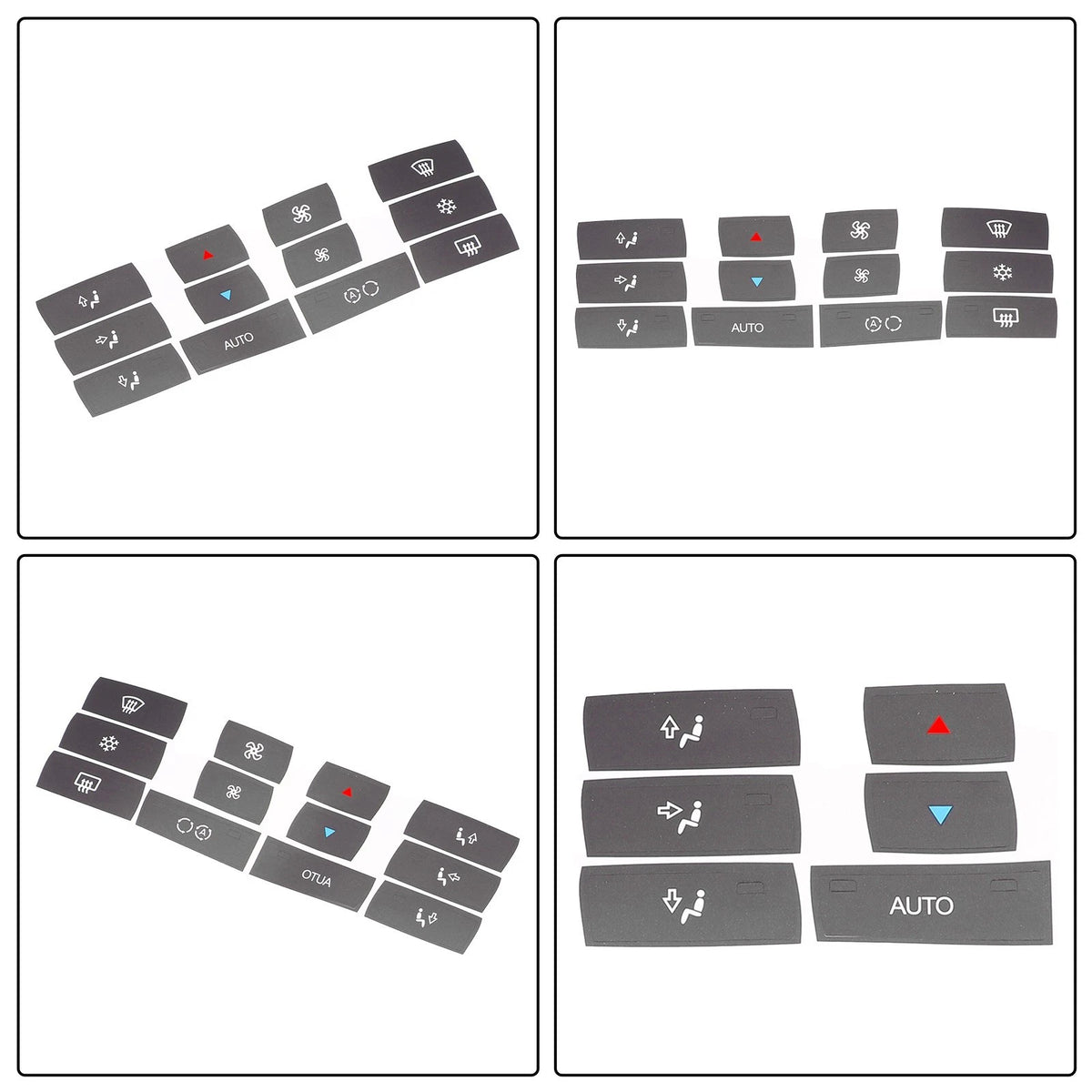 Set of 4 Climate Control Button Stickers for X3 E83 (2004–2010)