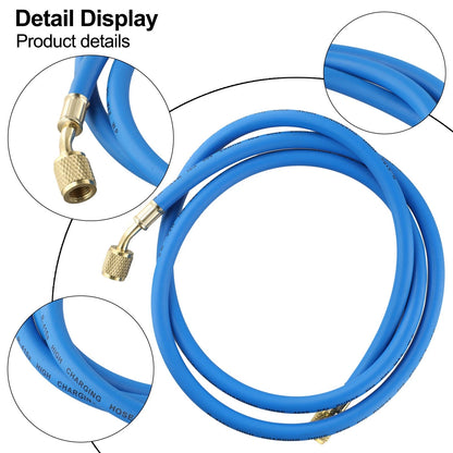 4 Refrigeration Charging Hoses for 92Ft (800PSI, Wear Resistant Rubber)