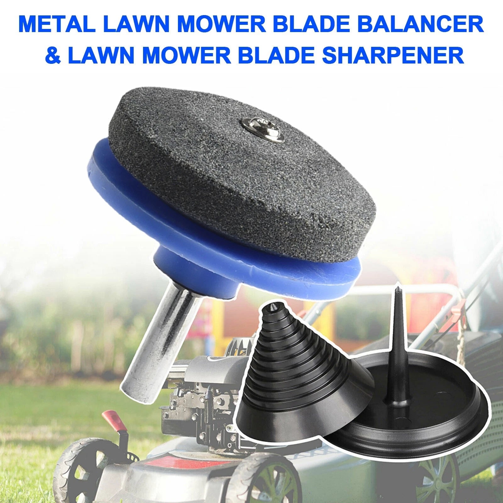 Mower Blade Balancer Sharpener for Lawn Mower Tractor