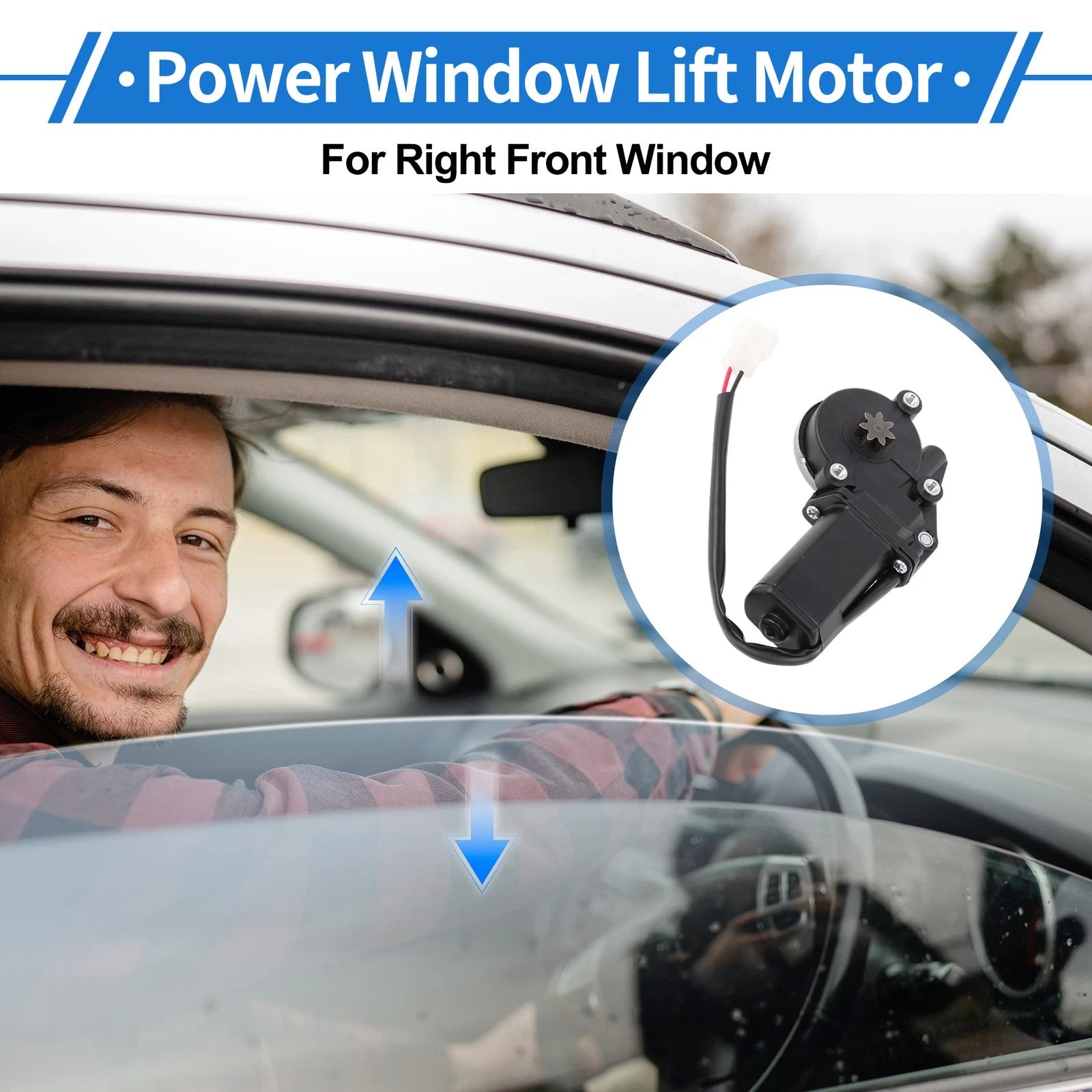 Front Right Power Window Regulator Lift Motor for Toyota Land Cruiser (2008–2019)