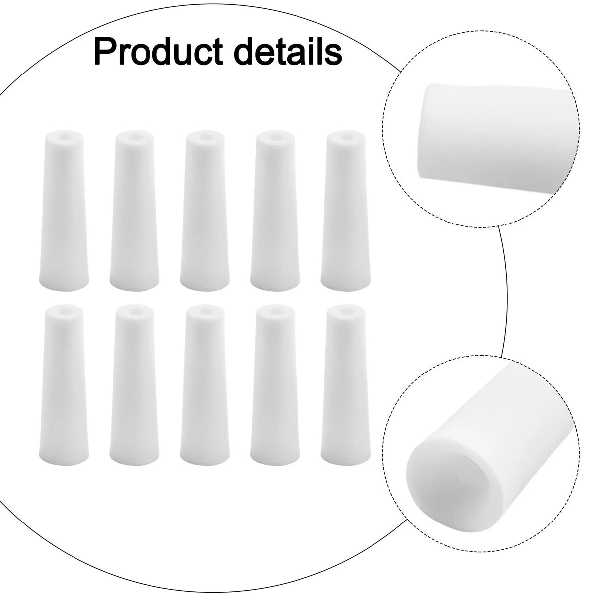 Set of 10 Nozzles for Sandblasting (Compatible with Glass Beads)