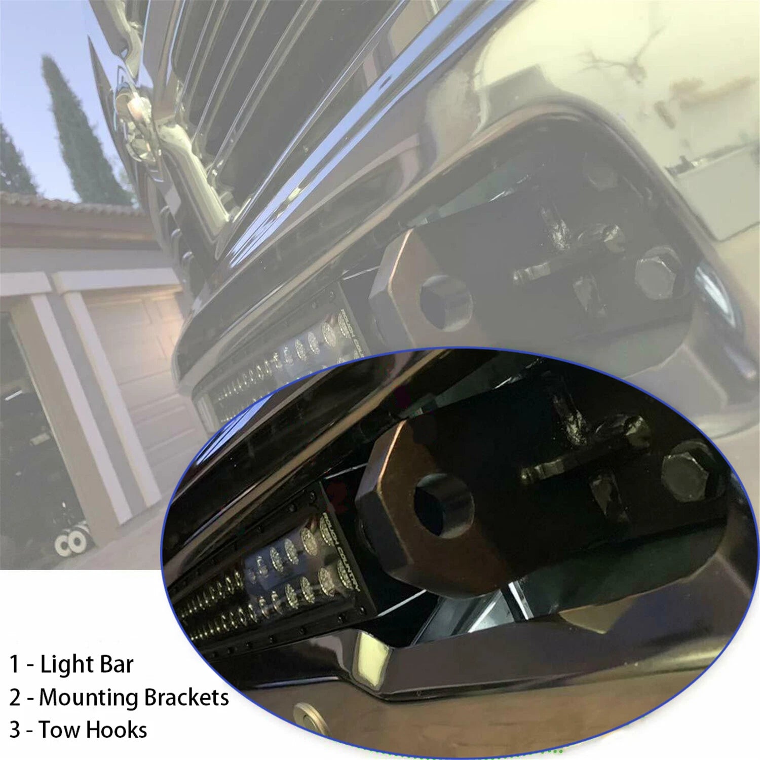 Front Lower Hidden Bumper Mounting Brackets for