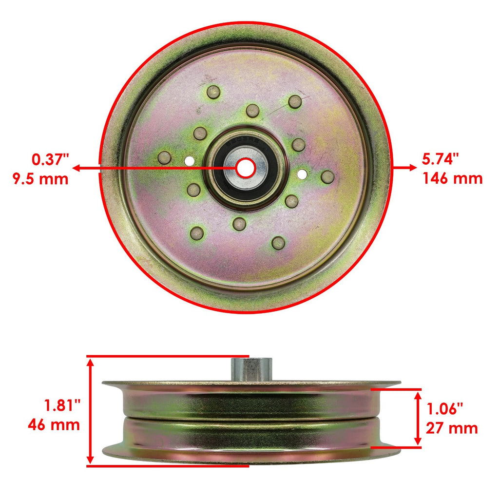 Pulley Replacement for Troy-Bilt White Outdoor MTD Cub Cadet 2x (2005–2015)