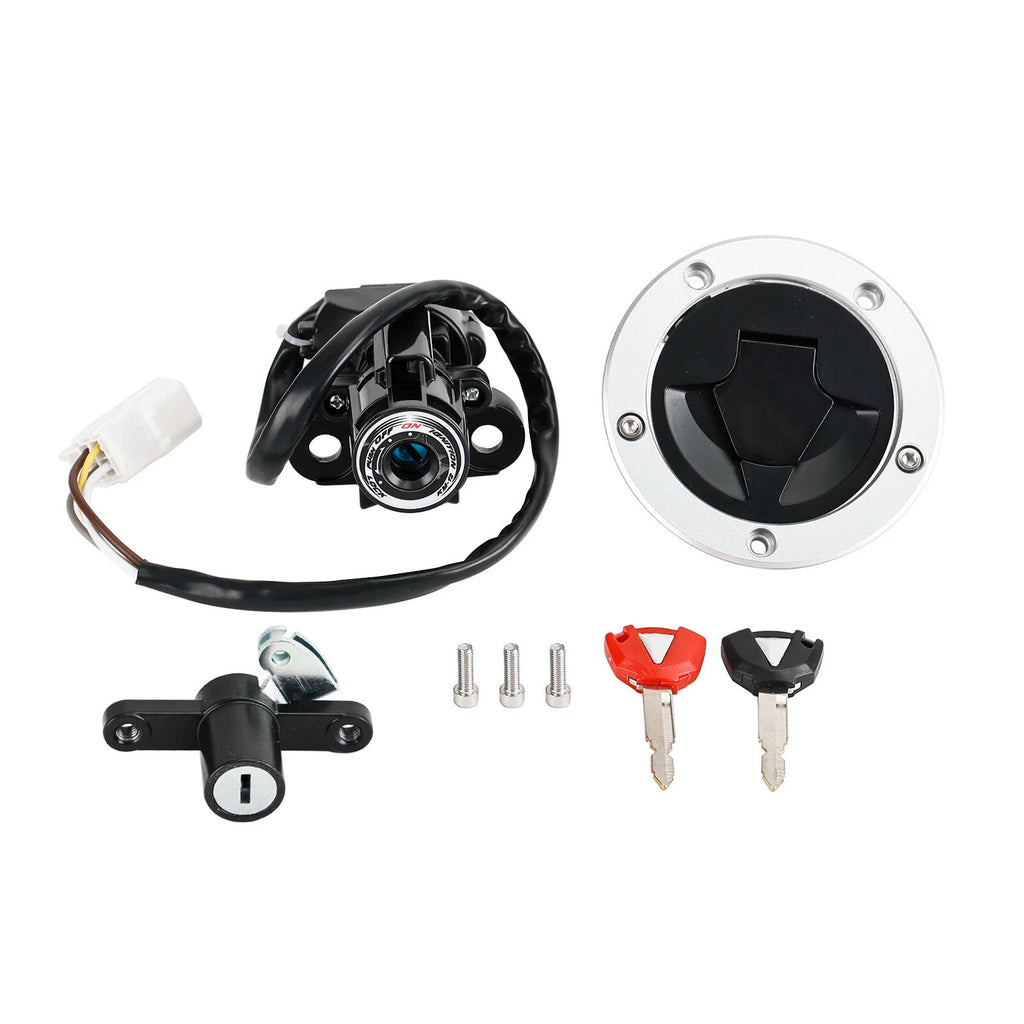 Ignition Switch Fuel Cap Seat Lock Set for Kawasaki Ninja 650 (2012–2016)