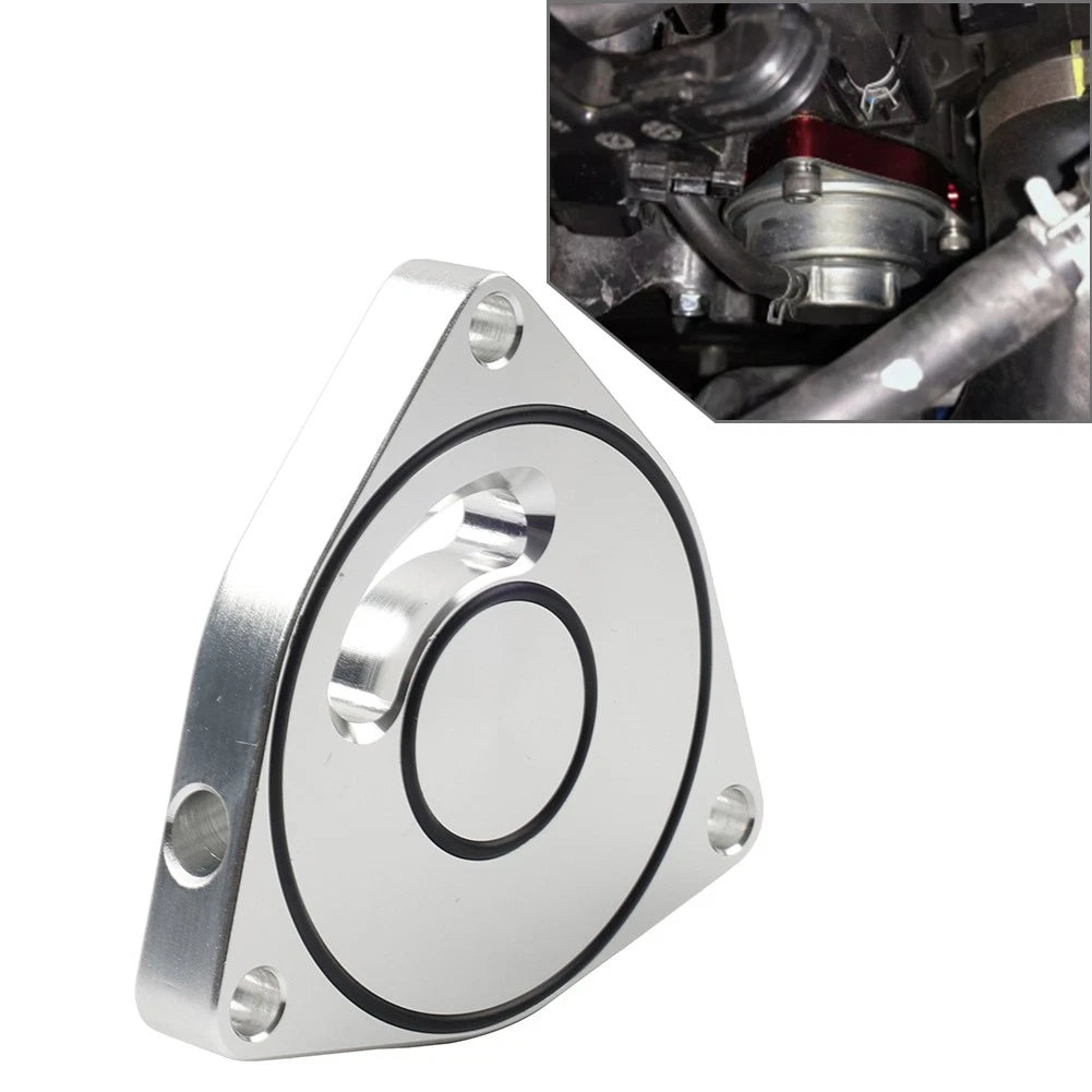 Turbo Drain Valve BOV Plate Spacer for Honda Civic (2015–2021) Silver