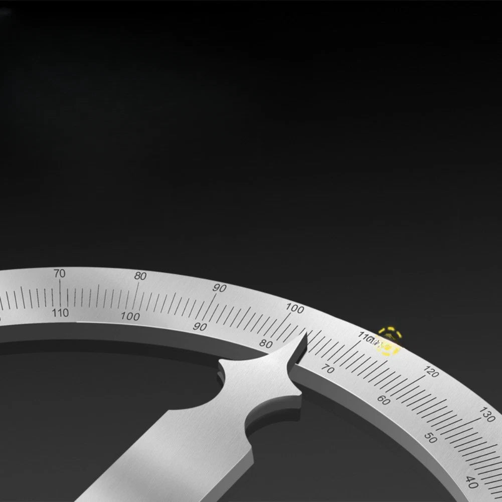 Angle Measuring Instrument Protractor Hardened Stainless Steel 3mm Thick