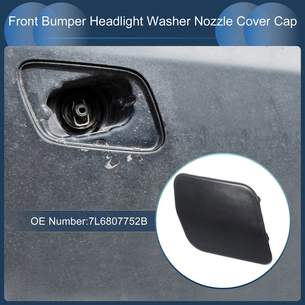 Front Right Washer Nozzle Cover Cap Unpainted for Volkswagen Touareg (2007–2010)