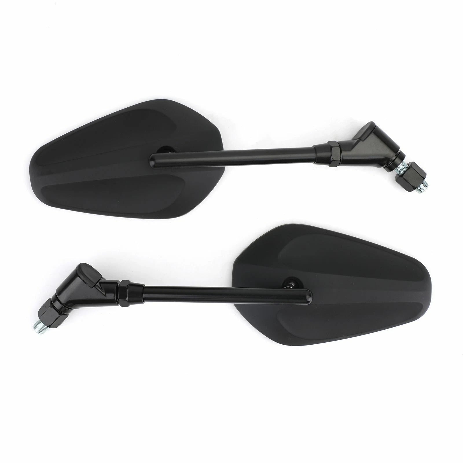 10MM Motorcycle Mirrors Pair for Universal Fit (Bike/Motorbike/Moped) Black