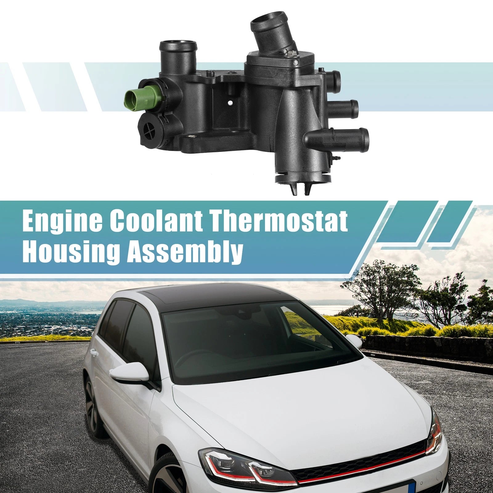 Engine Coolant Thermostat Housing Replacement for Volkswagen Golf (2005–2015)