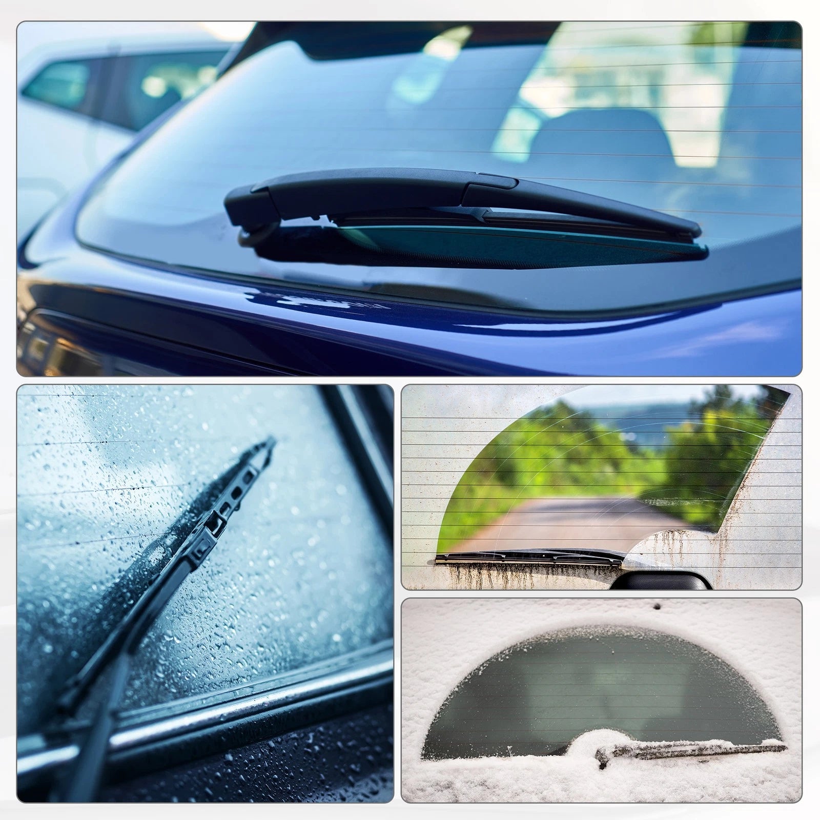 Rear Windshield Wiper Blades Set 13 16 Inch for BMW X5 E53 (1999–2006)