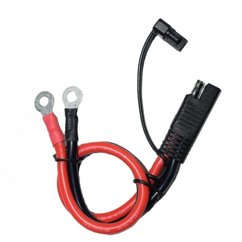 30cm SAE to O Ring Extension Cable 10AWG with Dust Cap for Device Safety