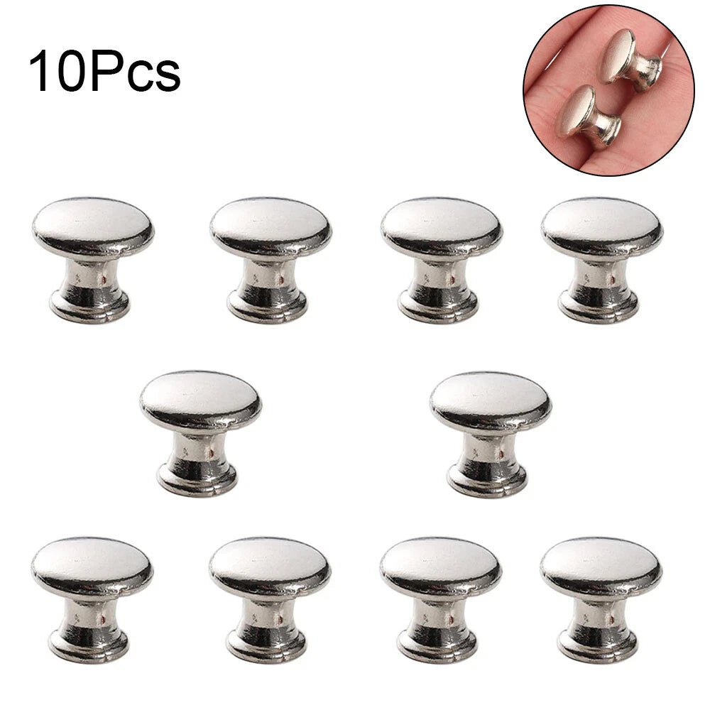 10Pcs Antique Furniture Pull Handle Knob For Kitchen Cabinet Drawer Door Silver