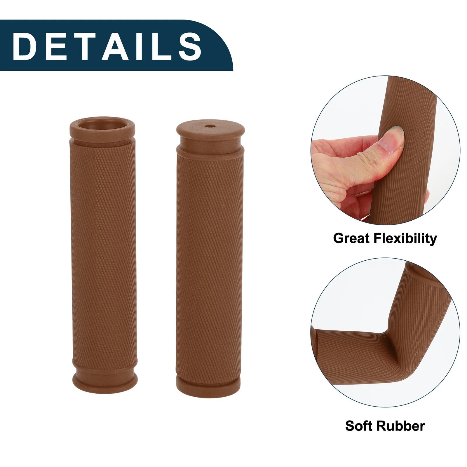 Bike Handlebar Grip Covers 125mm Lightweight for MTB End Protector Pair