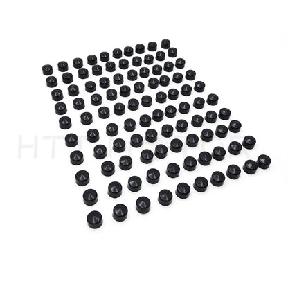 100 Piece Allen Socket Bolt Cap Dress Kit for Harley