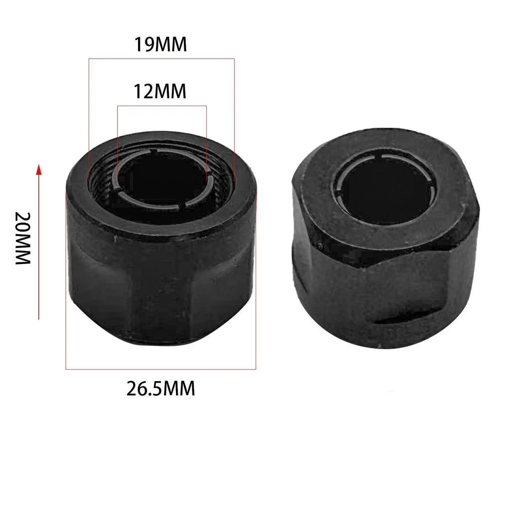 CNC Router Chuck Nut 12mm for Precise Tool Alignment (3612)
