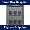 6 Switch Splashproof Switch Panel for 12/24 Volt Systems