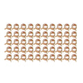 50 Pcs 3/8" Spring Clips for Fuel Oil Line Clamp Silicone Vacuum Hoses