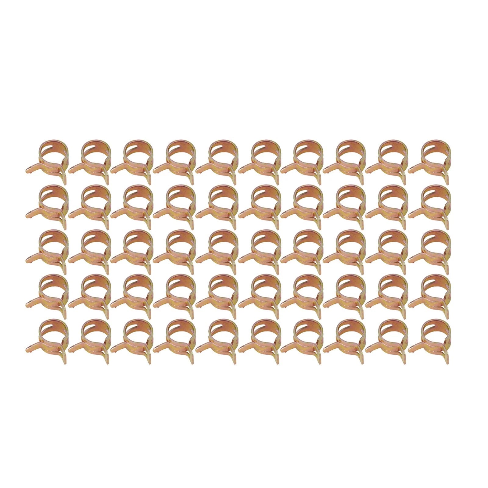 50 Pcs 3/8" Spring Clips for Fuel Oil Line Clamp Silicone Vacuum Hoses