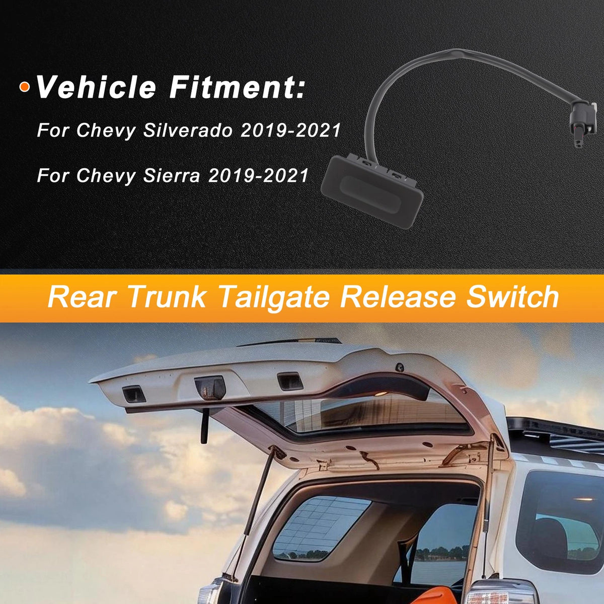 Tailgate Trunk Release Switch for Chevy Silverado (2019–2021) No. 84413809