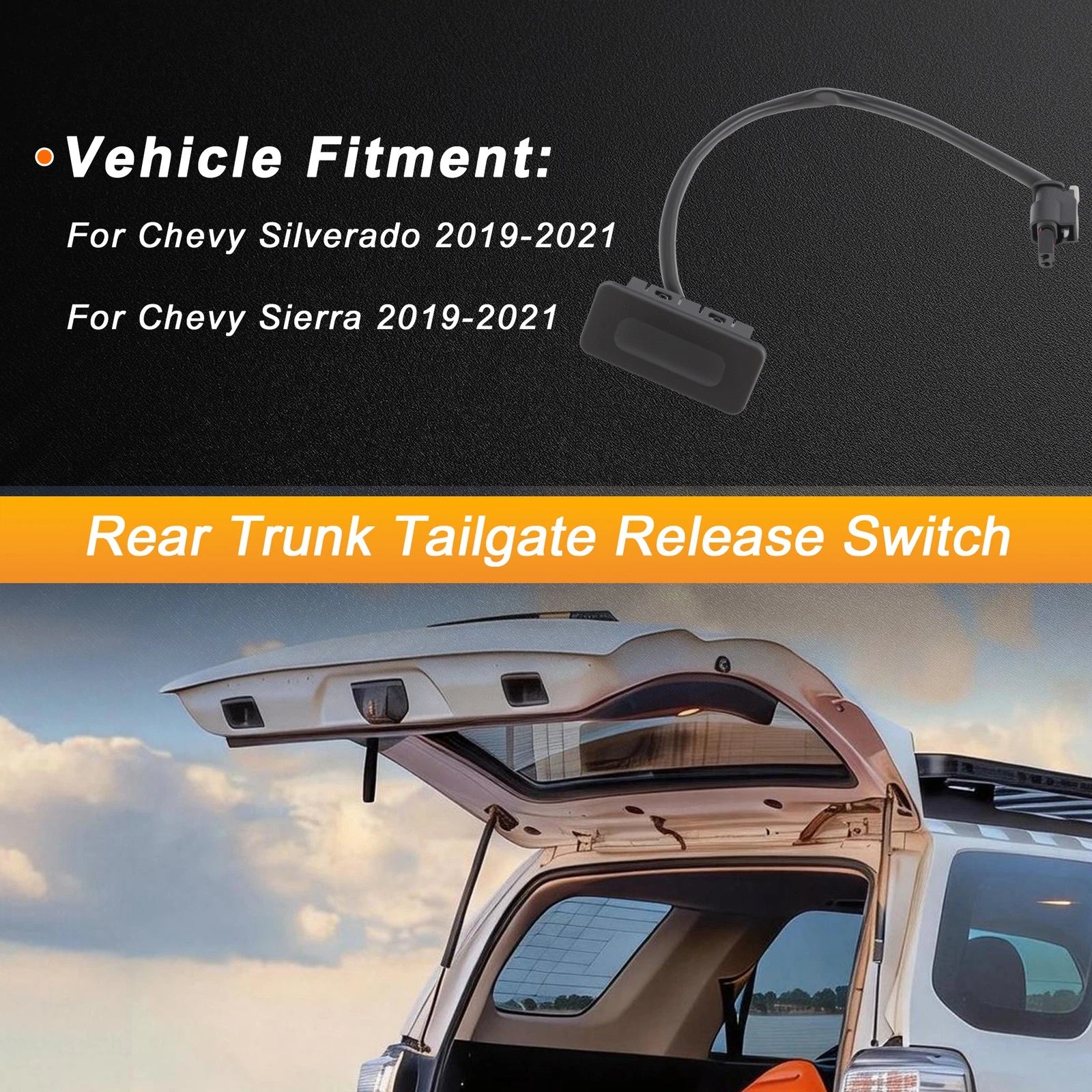 Tailgate Trunk Release Switch for Chevy Silverado (2019–2021) No. 84413809