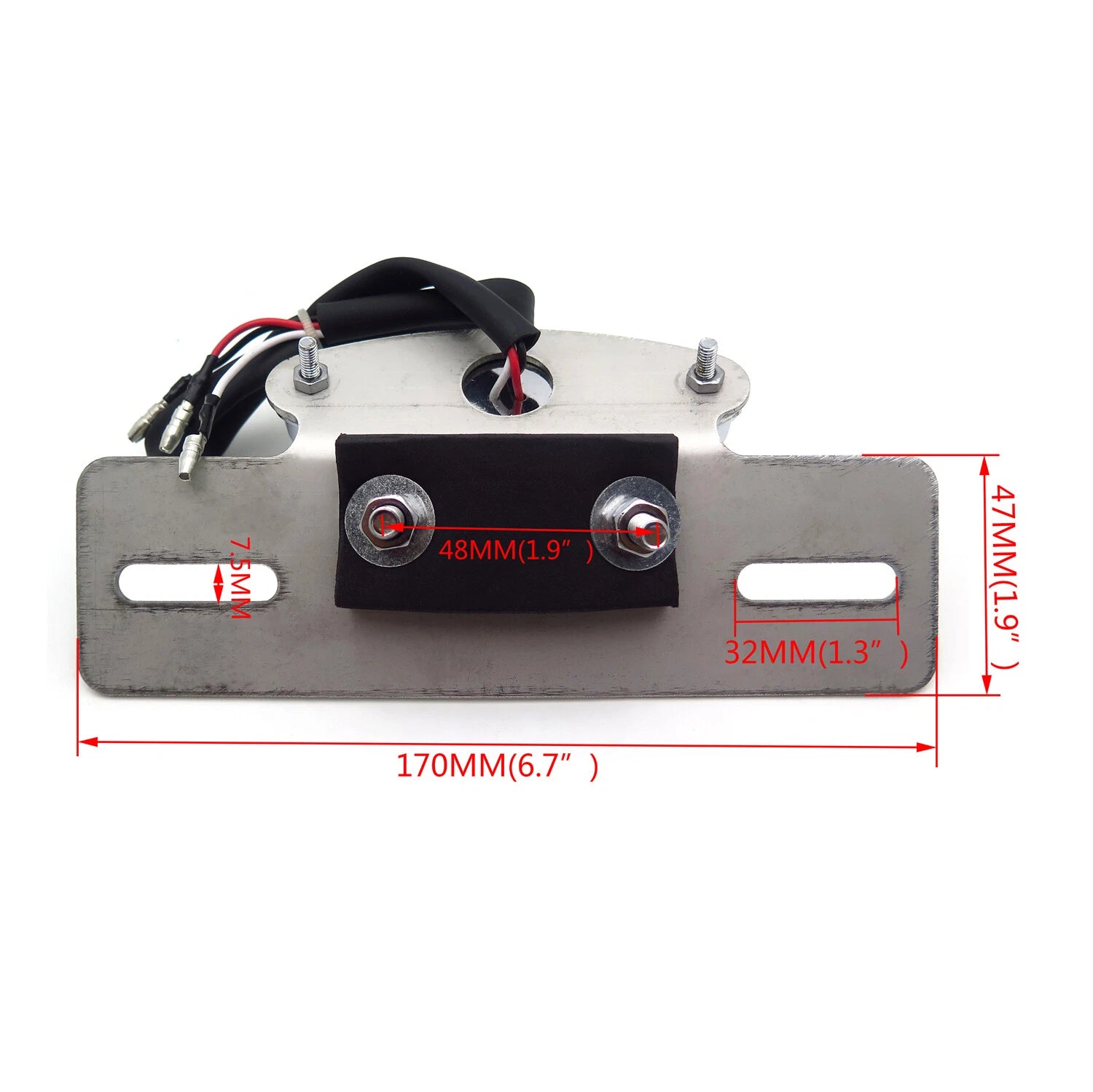 Chrome Cat Eye Rear Taillight for Motorcycle (Custom Fit)