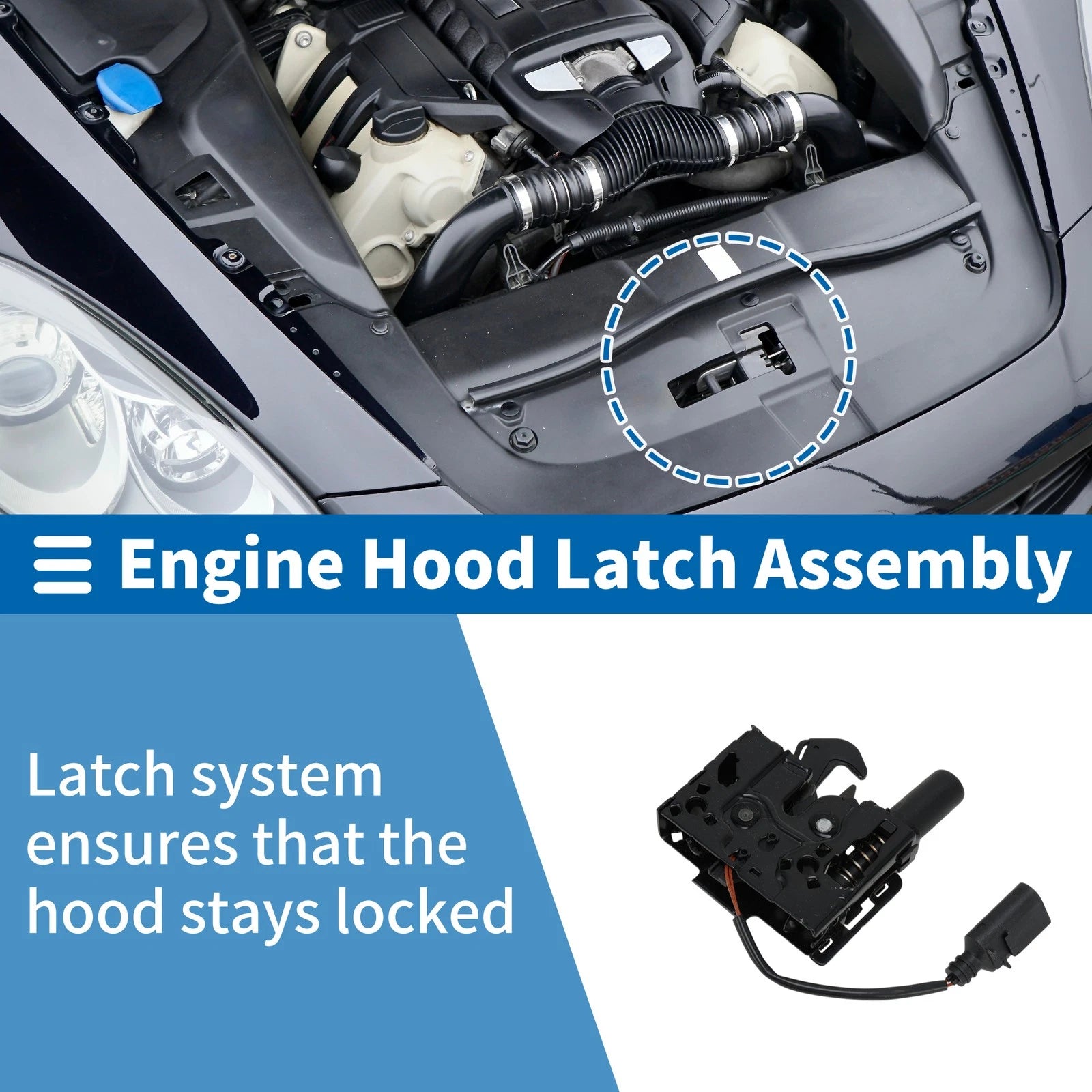 Hood Latch Assembly OEM Replacement for Audi A4 (2018–2022)
