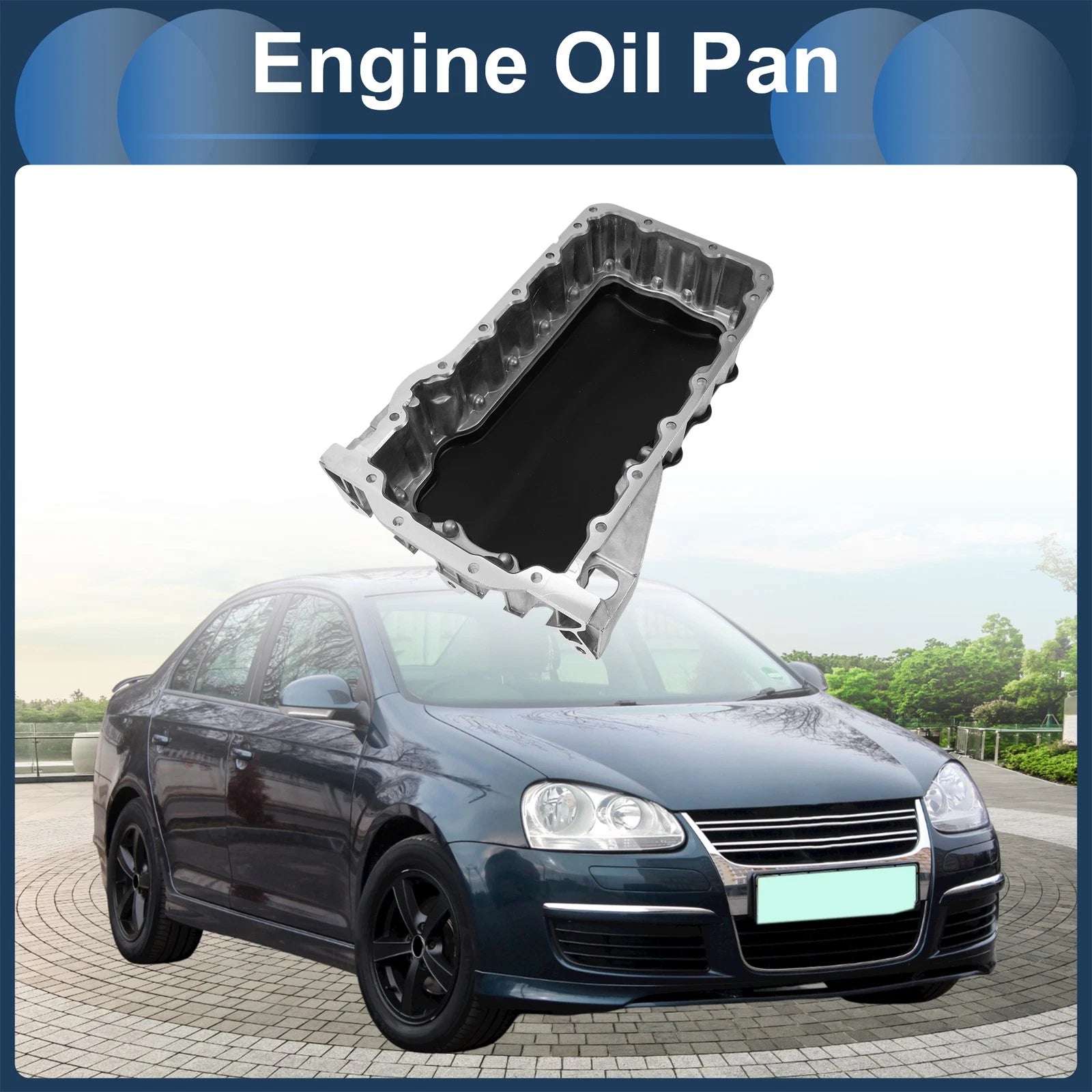 Engine Oil Pan Aluminum Replacement for Volkswagen Beetle 2.0 TDI (1998–2006)