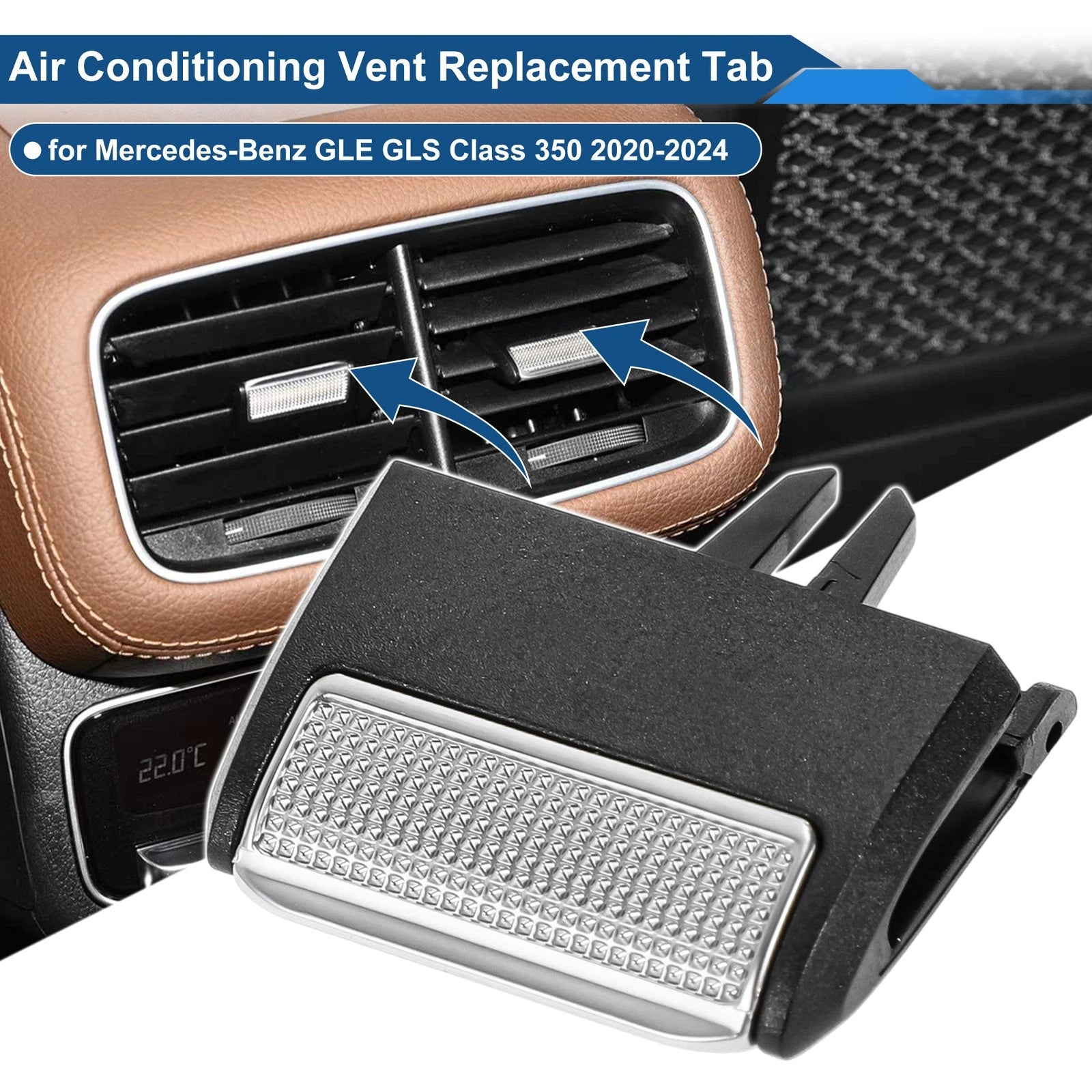 Vent Outlet Tab Clip Replacement for Mercedes-Benz GLE GLS (2016–2022)