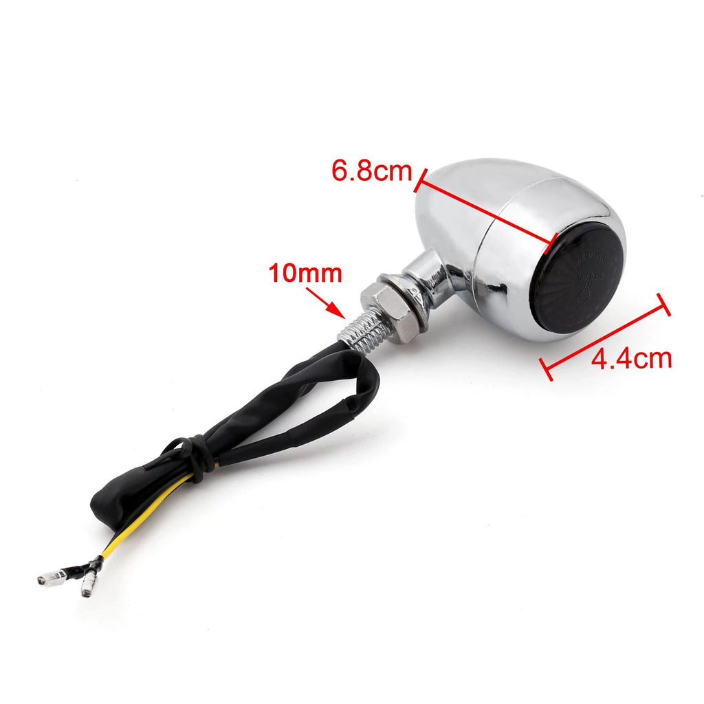 Bullet Turn Signals for Chopper Cafe Racer (Chrome)
