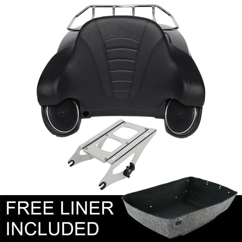 Matte Black Speaker Rack for Harley Touring (2014–2026) 25