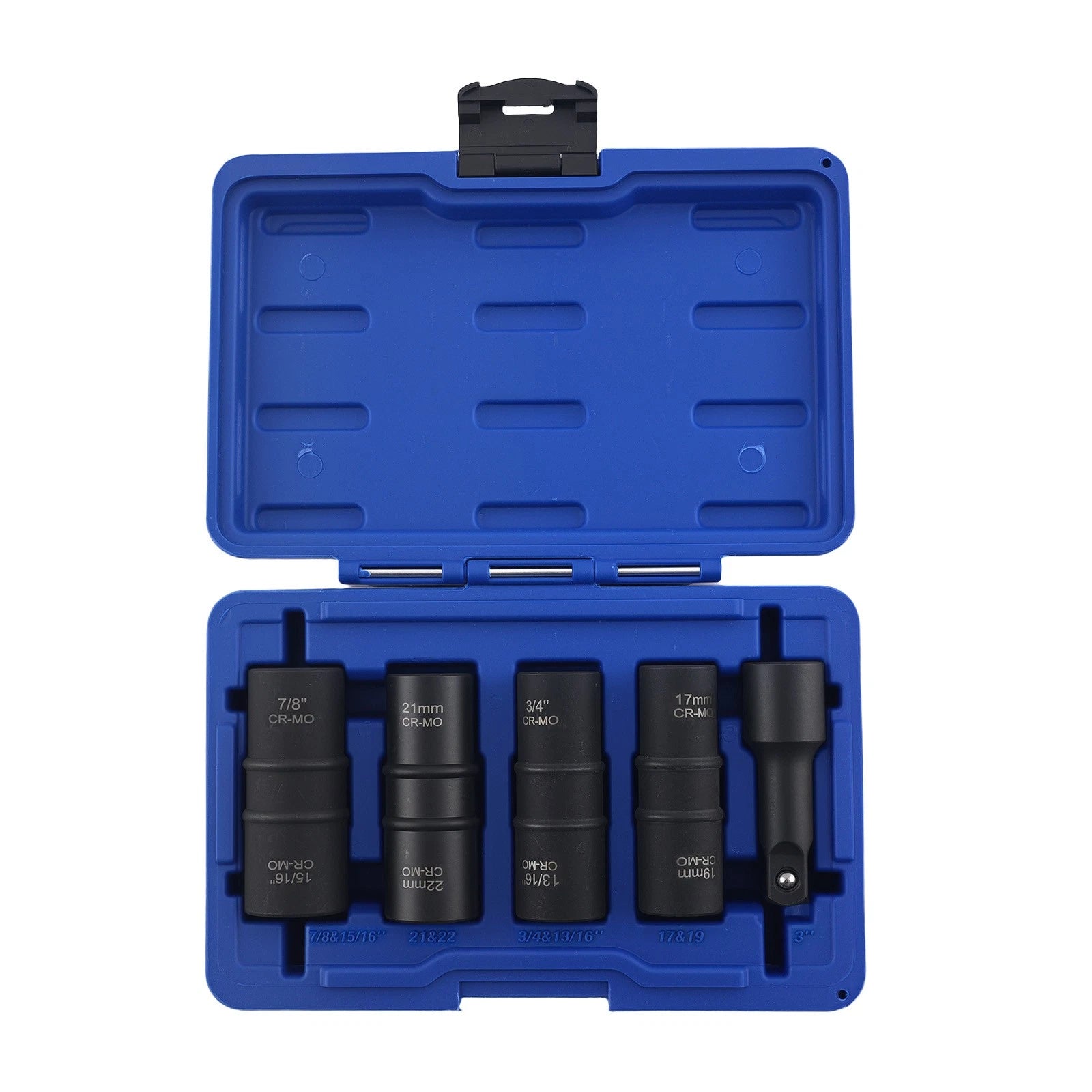 5PC Flip Impact Socket Set 17-22mm for 1/2" Drive