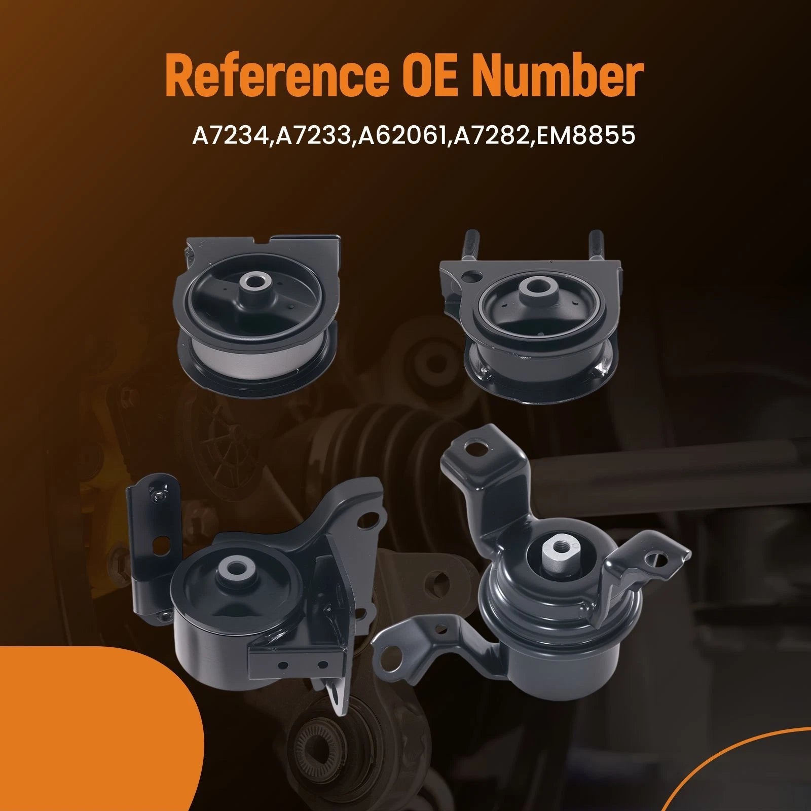 Engine Mount & Trans Mount Set for Toyota Rav4 L4-2.0L (1998–2000) A7282