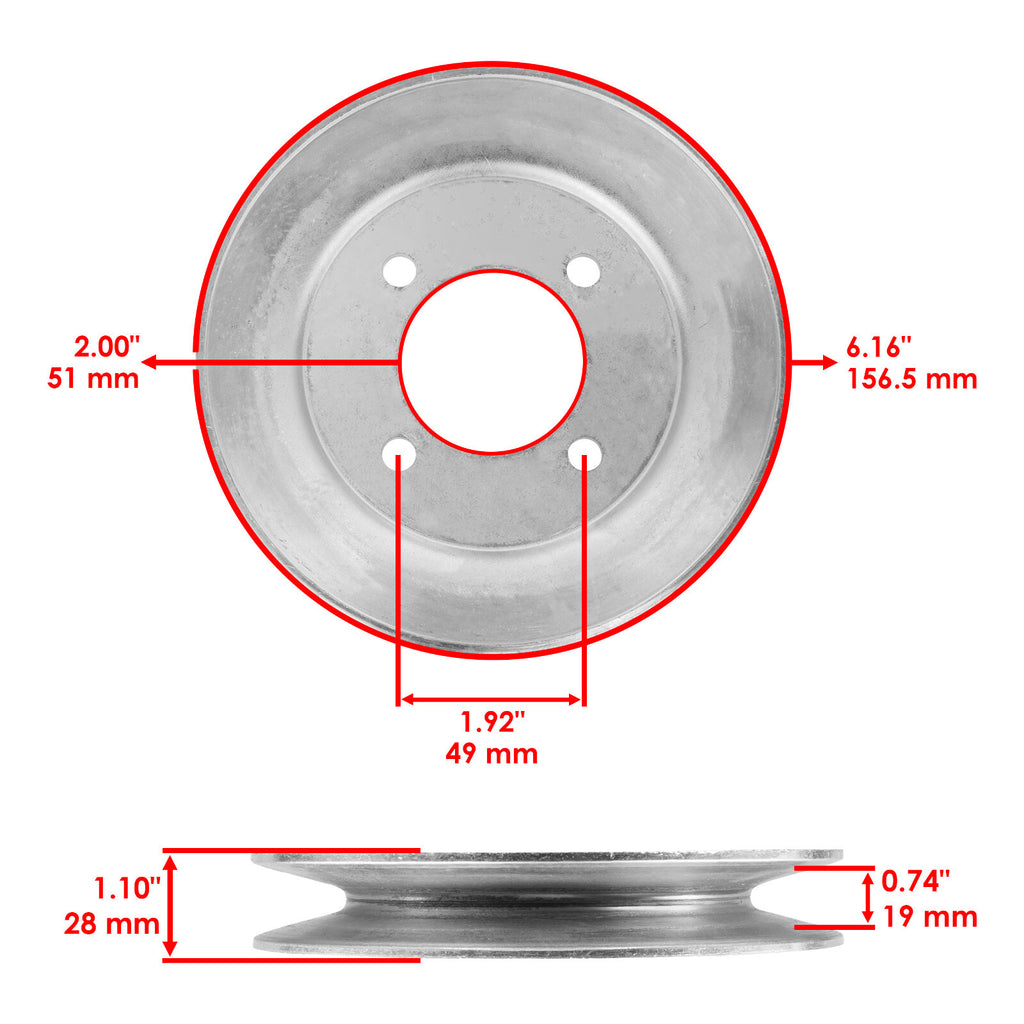 Deck Spindle Blade Kit for John Deere Z510 Z710 Z915 Z920 (2000–2020)