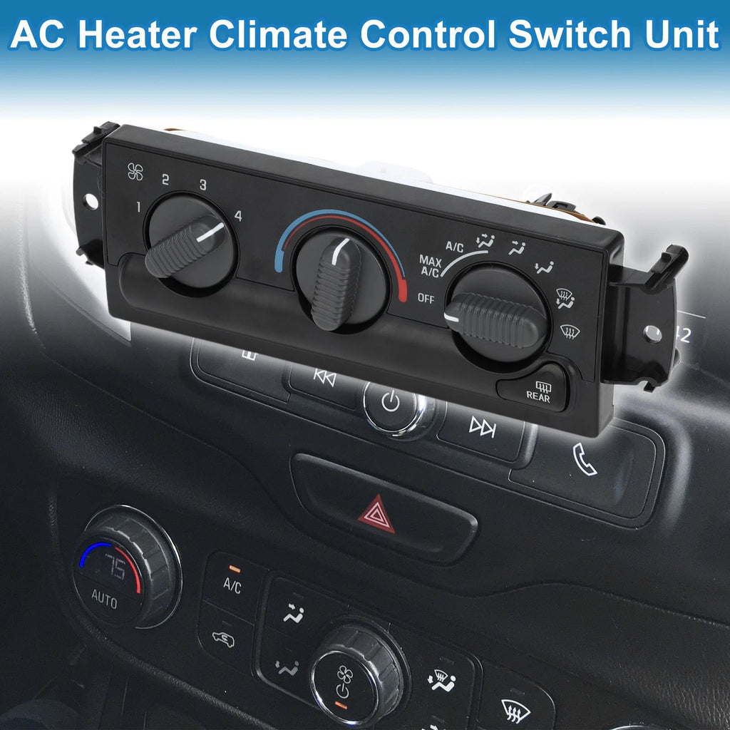 HVAC A C Heater Climate Control Panel Replacement for Chevrolet Blazer (1998–2005)