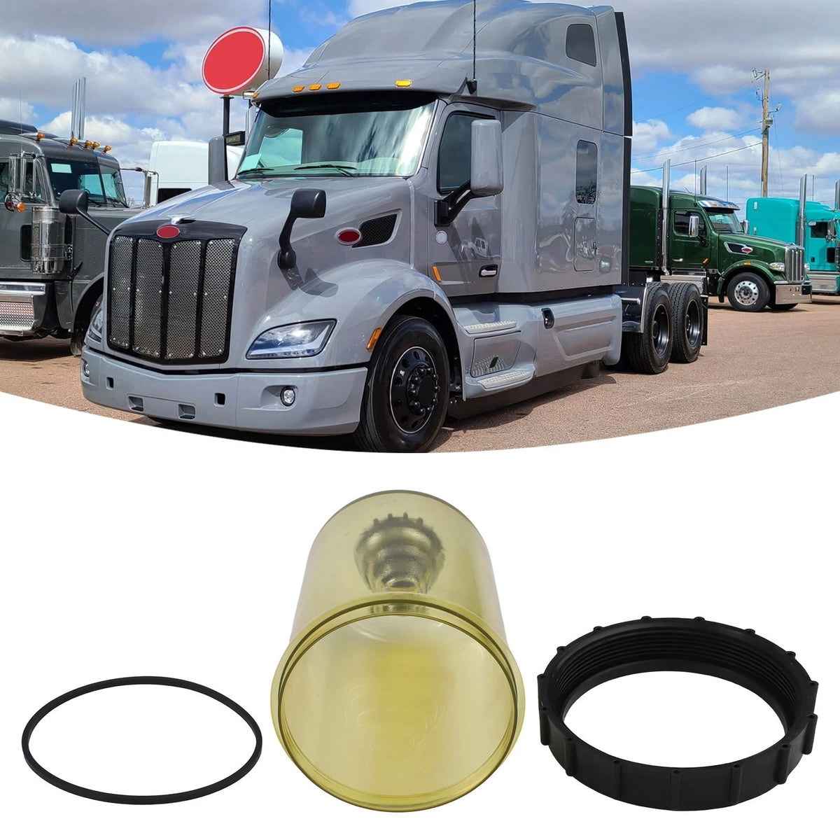 Fuel Filter Cover Kit for Davco For Commins Without Compromise 572 90310K