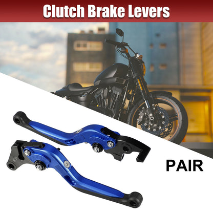 Folding Brake Clutch Lever Set for Suzuki GSX-R125 (2017–2023) - Black Blue