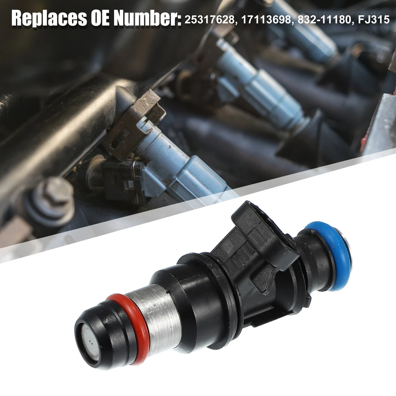 8pc Fuel Injector Replacement for Chevy Silverado 1500 2500 3500 HD (2001–2006)