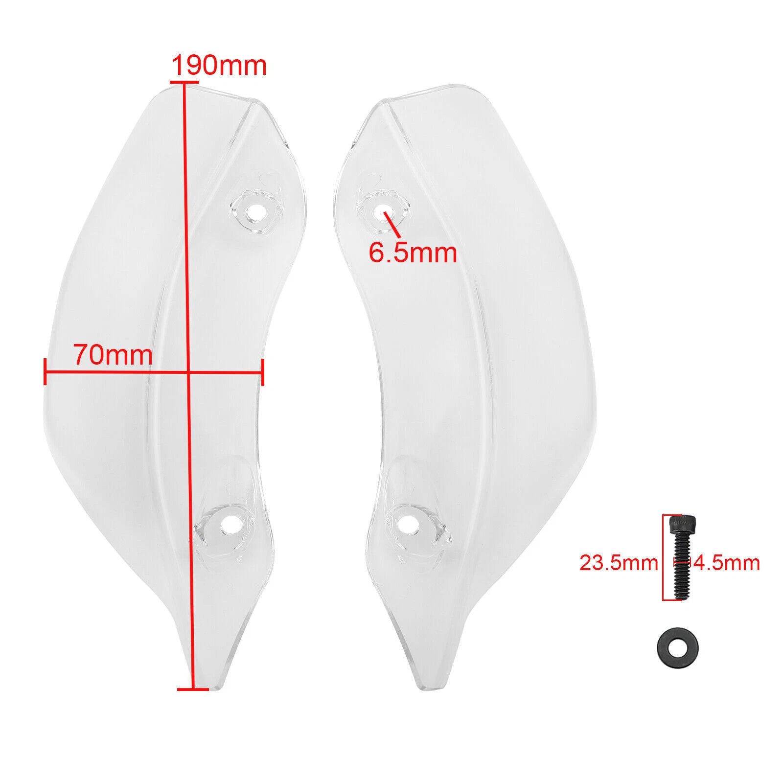 Fairing Windshield Side Wing Deflector for Harley Touring Road Glide (2015–2021)