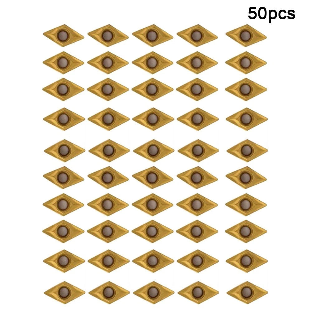 50 Pcs DCMT070204 Carbide Insert Set for Automotive Applications