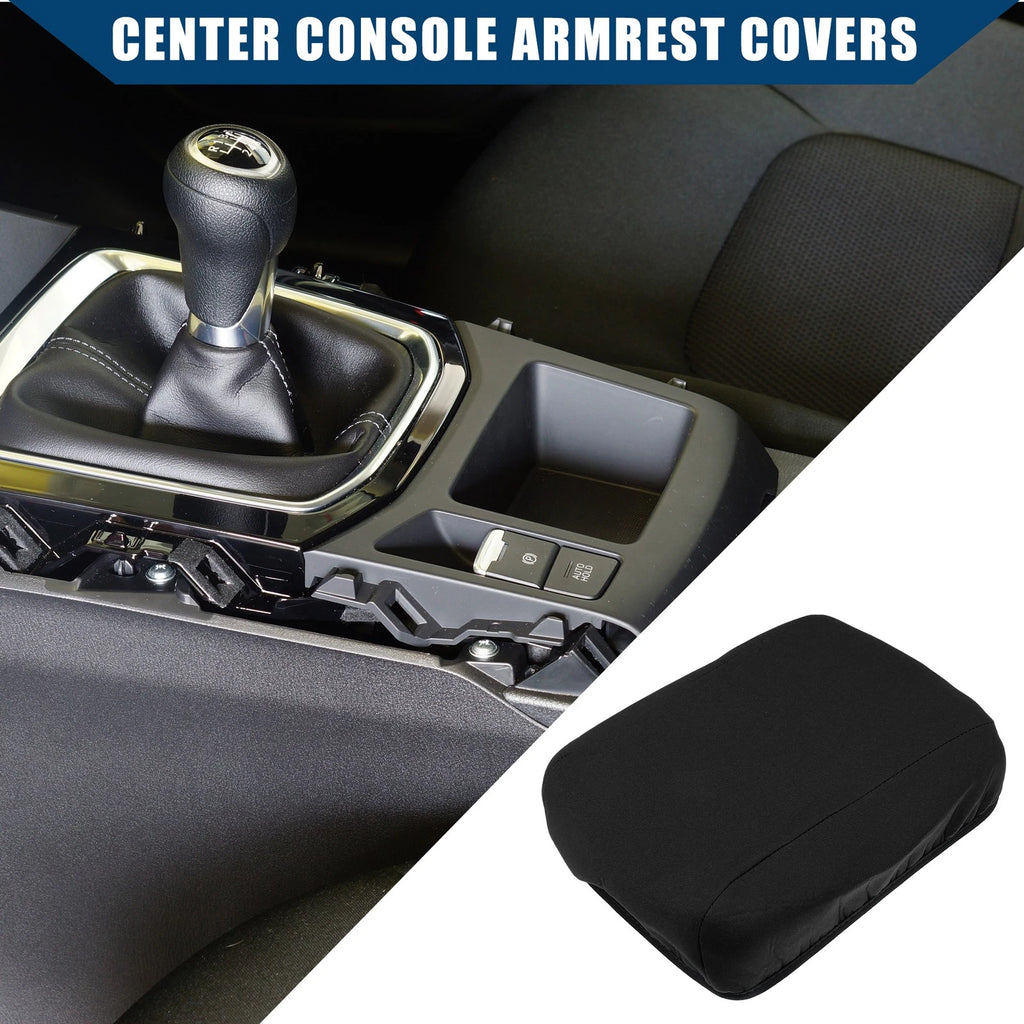 Car Center Console Armrest Covers for Mazda 3 (2006–2013) Neoprene Black
