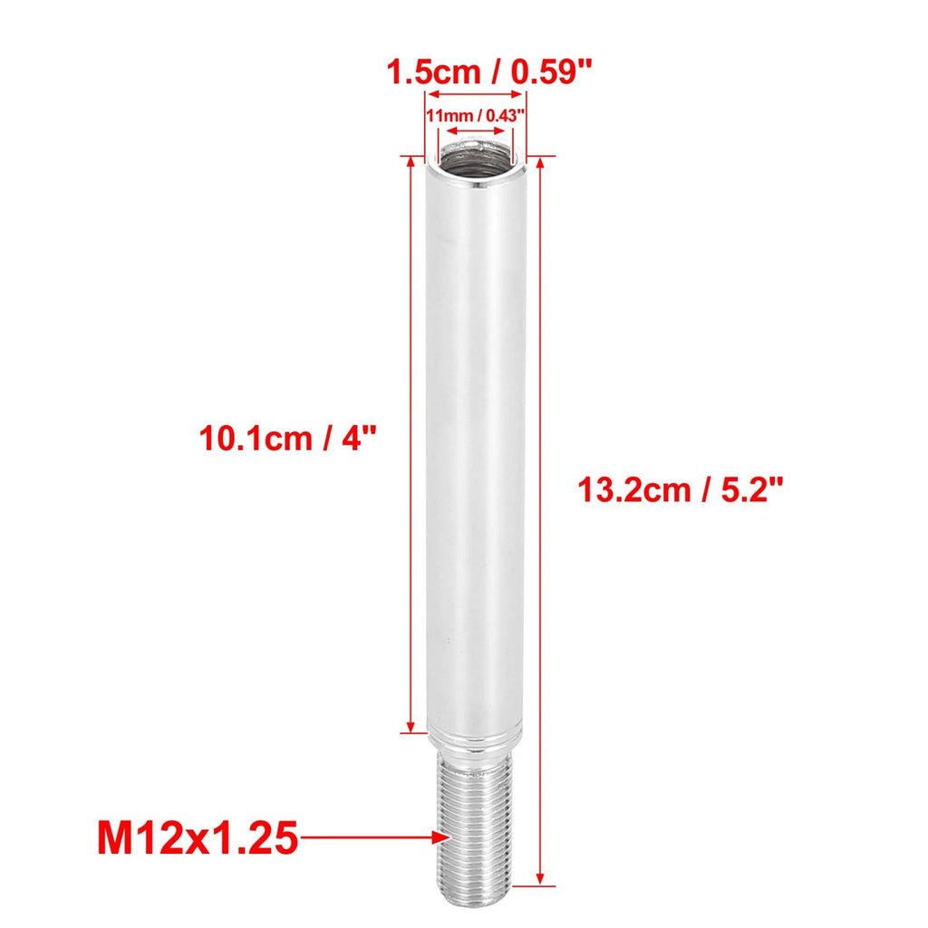 Gear Shift Knob Extender Lever for Subaru M12X1.25 (Silver Tone) (2017–2024)