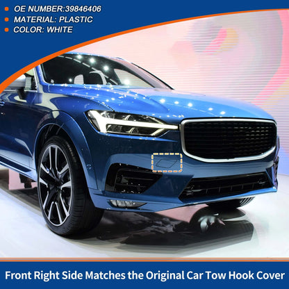 Tow Hook Cover for Volvo XC60 (2018–2021) No. 39846406 White