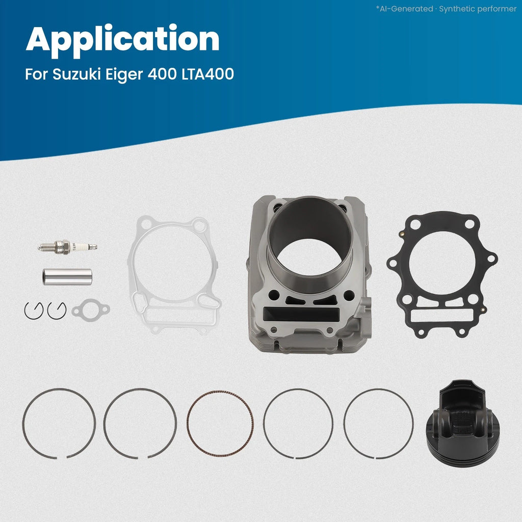 Engine Cylinder Piston Gasket Kit for Suzuki Eiger 400 LTF400 (2002–2007)
