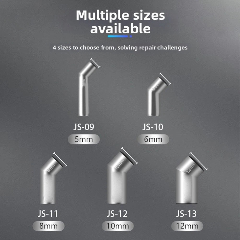 Curved Hot Air Nozzle for 861/2008 (Compatible with Microscope Setups)