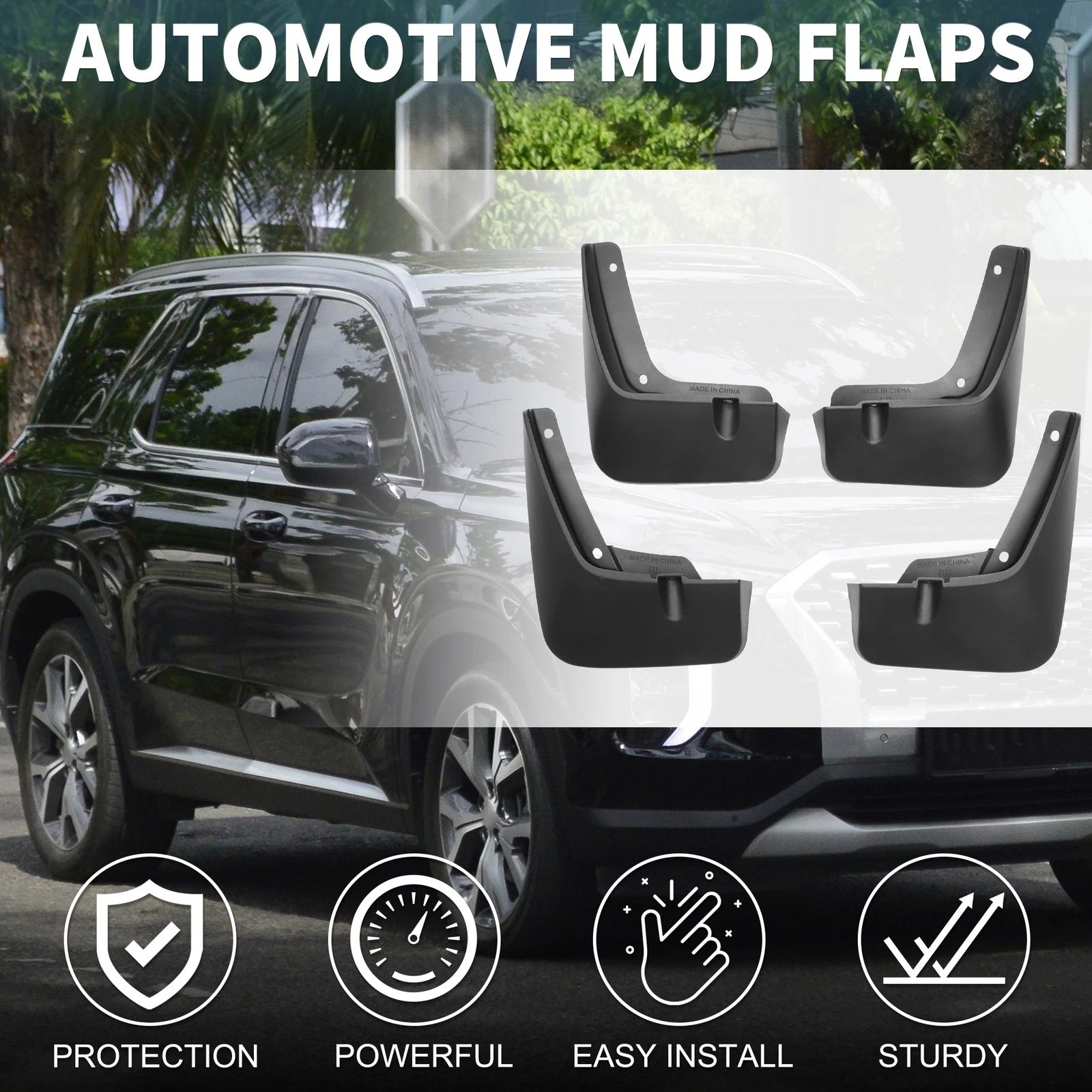 Mud Flaps Splash Guard Front Rear Replacement for Hyundai Palisade (2020–2024)