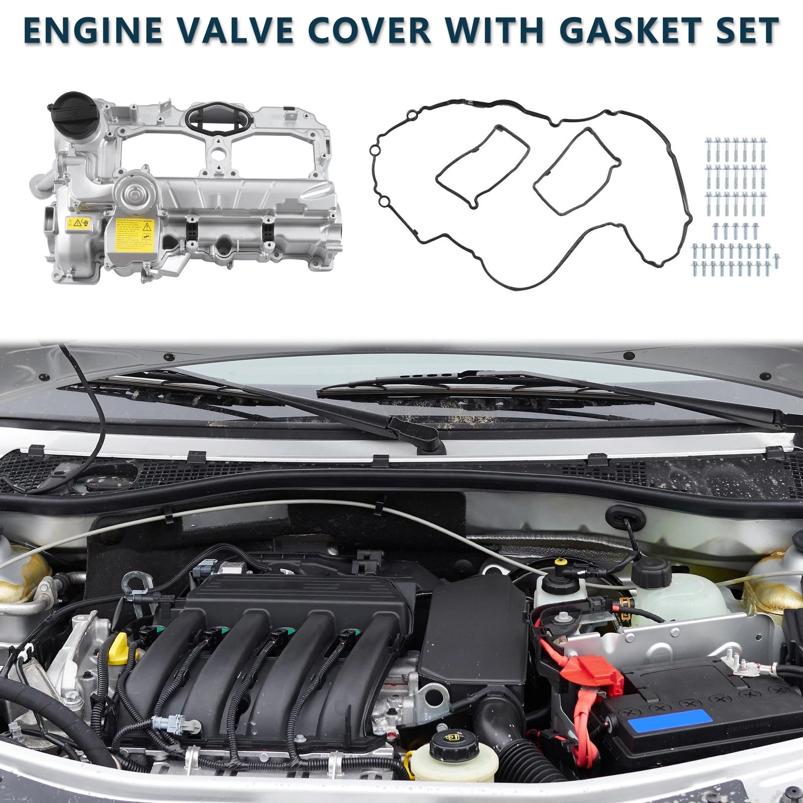 Engine Valve Cover with Gasket Replacement for BMW 528i (2012–2016)