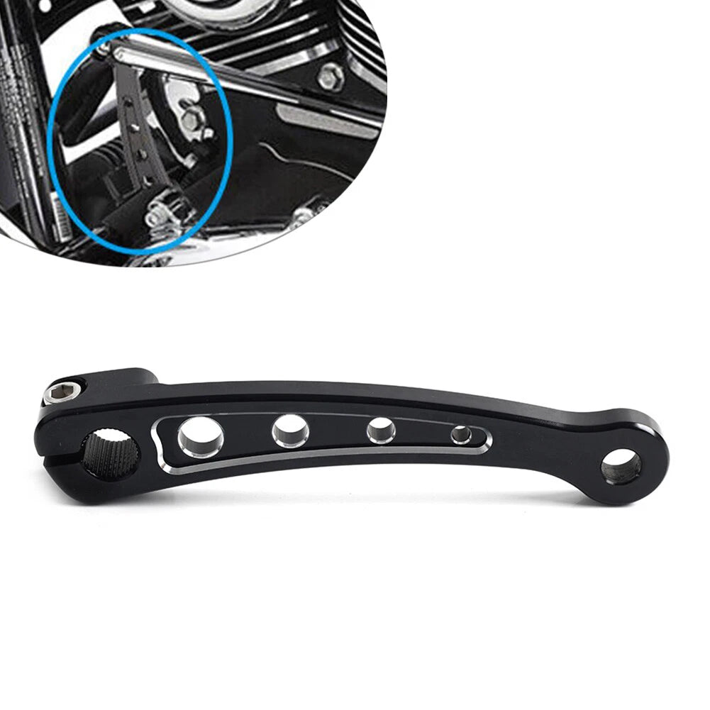 CNC Shift Lever for Harley Touring Street Glide (2014–2023) Black & Silver