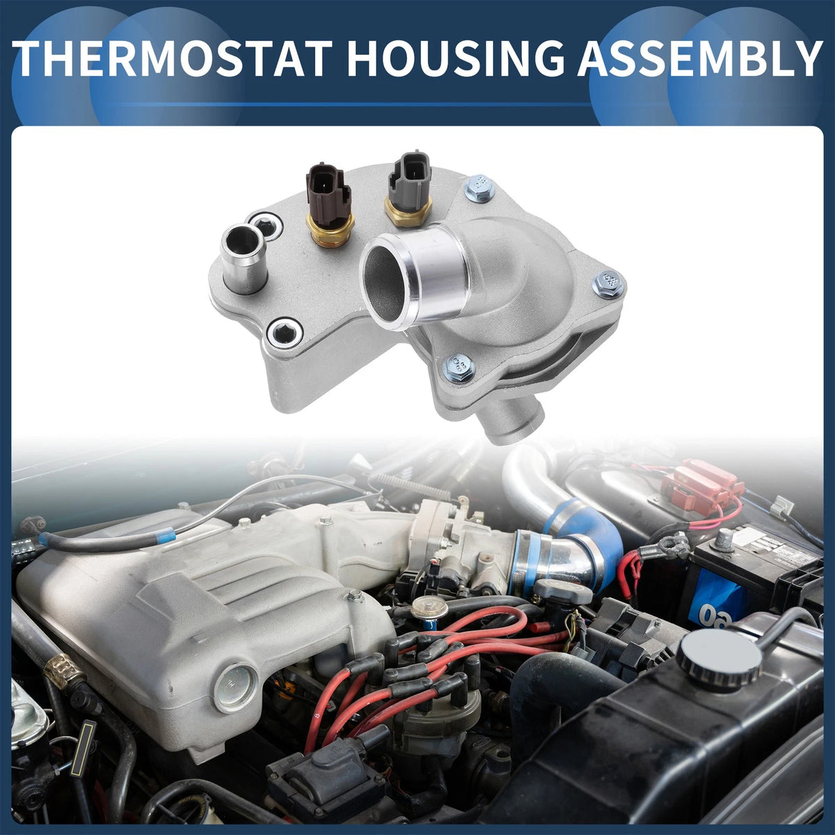 Engine Coolant Thermostat Housing Assembly for Ford Explorer 4.0L V6 (1997–2001)