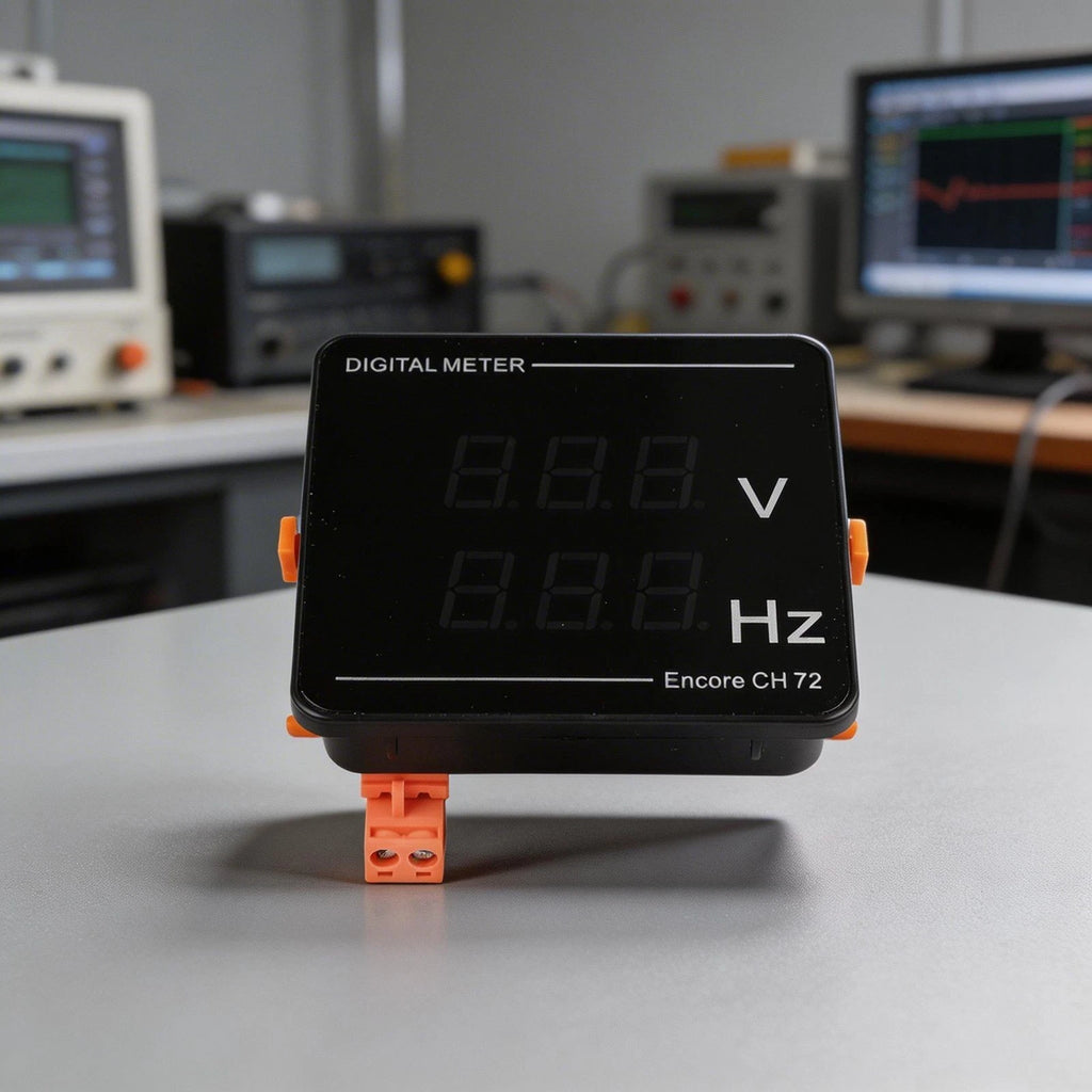 Digital LED Voltage Current Frequency Meter Tester AC 50-500V 0-100A